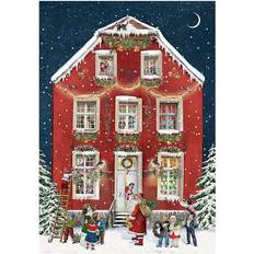 Coppenrath Red house victorian christmas house advent calendar card 11.5 x 16.5 cm