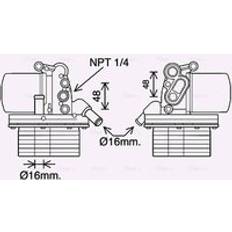 AVA Oil Cooler, engine oil FD3625H