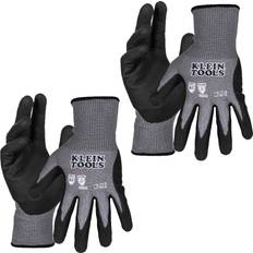 60586 Work Gloves, Knit Dipped Cut Resistant ANSI A2 Nitrile Coated Gloves, HPPE Fabric, Touchscreen Capable, X- Large, 2-Pair