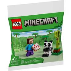 Minecraft lego panda LEGO Minecraft 30672 Steve with Baby Panda