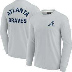 Atlanta Braves T-shirts Fanatics Unisex Fanatics Gray Atlanta Braves Elements Super Soft Long Sleeve T-Shirt