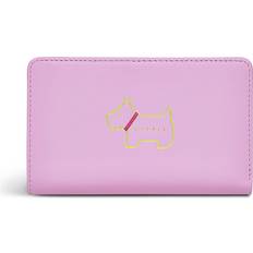 Radley Wallets & Key Holders Radley Leather Leather Heritage Dog Outline Medium Bifold Purse Pink