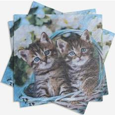 Festprodukter PIXIE DESIGN Servietten Kätzchen 20-er Pack