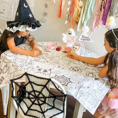 Table Decorations Halloween Coloring Table Cover