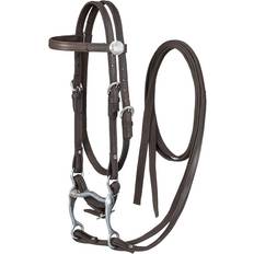 Bridles King Series Pony Nylon with Leather Bridle Brown