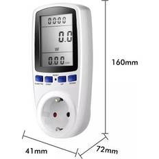 Solar Plus Digital Lcd Energimåler Schuko