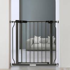 Child Safety BalanceFrom Easy Walk-Thru Safety Gate for Doorways and Stairways with Auto-Close/Hold-Open Features, 30-Inch Tall, Fits 29.1-33.8 Inch Openings, Graphite