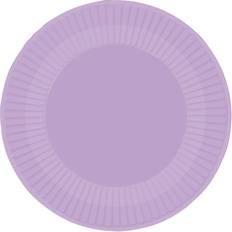 Purple Disposable Plates Amscan Lavender lilac paper party plates pack 8