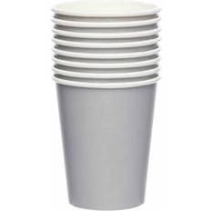 Tafeldecoraties Amscan Graphite Paper Cups 8 Pack