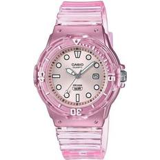 Casio Niño Relojes de pulsera Casio POP Analog Resin Silver Translucent LRW-200HS-4EV 100M Watch