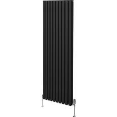 Black Radiators MonsterShop Monster Shop Oval Column 1800mm trv Chrome Valves Modern