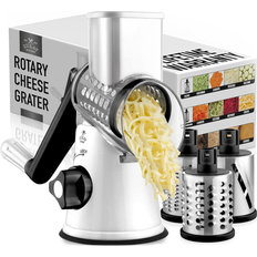 Zulay Kitchen Cheese Hand Crank Grater 10.24"