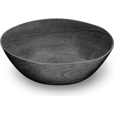 Wood Serving Bowls TarHong Faux Real Blackened Serving Bowl 12" 1.11gal