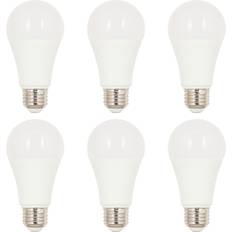 LED Lamps Westinghouse Lighting 15 Watt 100 Watt Equivalent A19 Cool White LED Light Bulb, Medium Base, 6 Pack 6-Pack 6-Pack