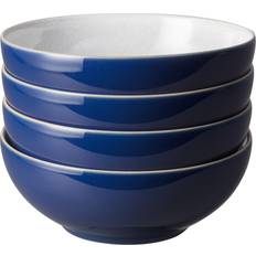 Dishwasher Safe Breakfast Bowls Denby Elements Dark Blue Breakfast Bowl 17cm 4pcs 0.82L