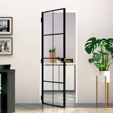 Interior Doors vidaXL with Transparent Tempered Interior Door Clear Glass (x)