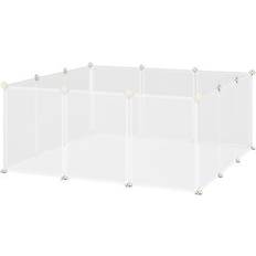 Pets Pawhut playpen diy small animal cage 12 panels bunny