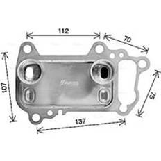 AVA Oil Cooler, engine oil BW3622