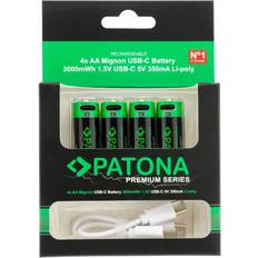 Patona Mignon AA Laddningsbara Batterier 350mA
