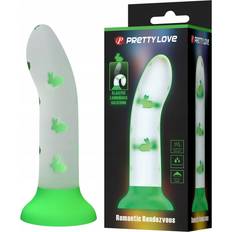 Sexleksaker Pretty Love Magical Nightfall Dildo without Vibration Luminous Green grön