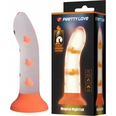 Sexleksaker Pretty Love Magical Nightfall Dildo without Vibration Luminous Orange apelsin