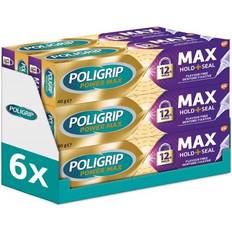 Dental Fixatives Poligrip Denture Adhesive, Max Hold and Seal Denture Adhesive Cream, 40g, Pack