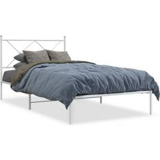 Staal Bedframes vidaXL Bedframe Met Hoofdbord Metaal 107x203 cm