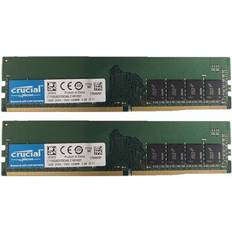 RAM Memory Crucial 2x 16gb 1rx8 pc4-2400t ddr4 19200mhz 288pin udimm desktop memory ram