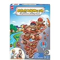 Mattel Mattel Games Beaver Building Fun-spel för familjekvällar, spelkvällar, resor och camping, HPW60