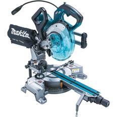 Makita Mitre Saws Makita 40vmax 190mm rechargeable sliding circular saw ls008gz unit only Green