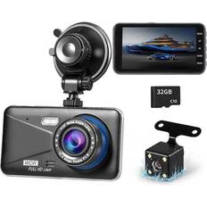 Reversing Cameras Ebest Cam Front and Rear, Dual Car Camera with 32G SD Card 4"IPS Screen, Avokadol