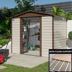 Yardmaster Yardmaster Shiplap 86TBSL Metal Shed with Floor Support Frame 1.86m Stone (Building Area )