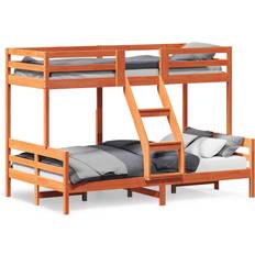 Homie køjeseng 90x200/120x200 massivt fyrretræ gyldenbrun Sengeramme