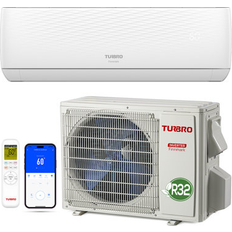 Turbro 24000 BTU Wi-Fi Connected Ductless Mini Split Air Conditioner R32 Refrigerant for 1500 Sq Ft 9.1 H x 44.6 W x 13 D in Wayfair Multi Color 9.1 H x 44.6 W x 13 D in