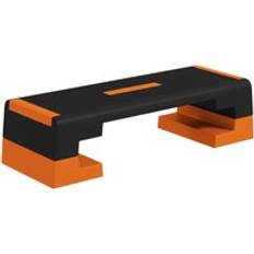 Steppers Sportnow Aerobic Step Platform, Exercise Stepper for Home Workout, 15cm/20cm/25cm Height Adjustable and Nonslip Orange Orange