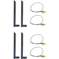 Access Points, Bridges & Repeaters Tlily 2X Dual Band 6Dbi Wireless WiFi Antenna RP-SMA+MHF4