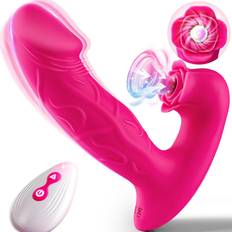 Sesamecave Sucking Vibrator Sex Toys, 2 in1 Vibrator Remote Control Sex Toys