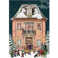 Coppenrath Pink house victorian christmas house advent calendar card 11.5 x 16.5 cm