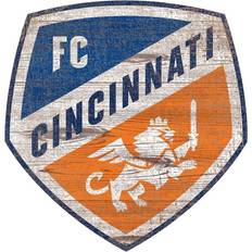 Sports Fan Products MLS FC Cincinnati Distressed Logo Cutout Sign