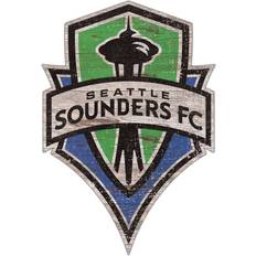 Sports Fan Products Fan Creations MLS Seattle Sounders FC Distressed Logo Cutout Sign