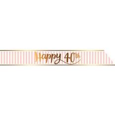 Texte et Lettres Décorations de Fête Creative Party Creative Party Pink Chic 40th Birthday Sash