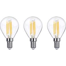 Light Bulbs Lowenergie 40W Equivalent Led Filament Light Bulb G45 Golf Ball E14 Screw 3.5W Led Warm White Pack Of 3 One Size