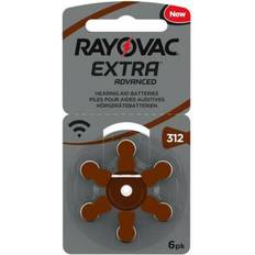 Hearing Aids Rayovac 120 x hearing aid batteries 312 extra advanced 1.45v 180mah 312au-6xemf