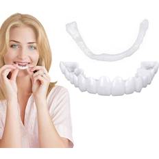 Dentures Fake Smile Teeth Moldable Customizable Temporary Top Teeth Confidence Smile