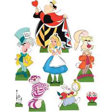 White Table Decorations Disney Alice in Wonderland Table Top Cutout Decorations Pack of 8