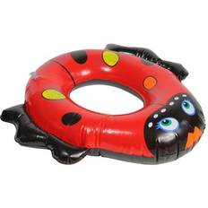 Swim Ring 24" Inflatable Red and Black Ladybug Swim Ring Tube Pool Float