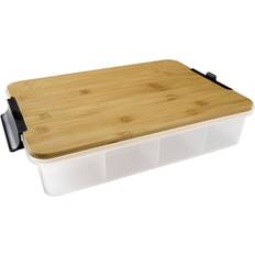 Bamboo food storage containers Farberware Snack Bento Food Container