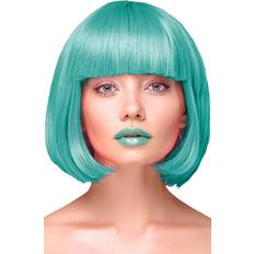 Peruker PartyPal Party Wig Short Straight Hair Turquoise