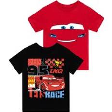 Disney Tshirt 2-Pack Bilar Blixten McQueen Topp - Röd