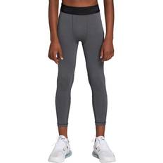 L Base Layer DSG Boys' Compression 3/4 Tights, Medium, Dark Gray Heather